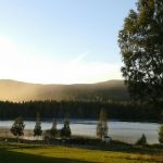 view from the veranda over the lake Besse